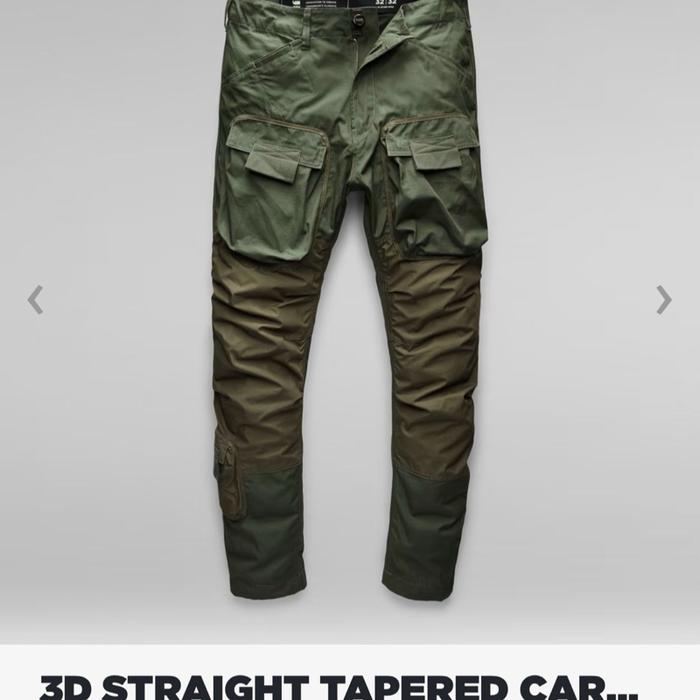 G STAR RAW 3D STRAIGHT TAPERED CARGO
