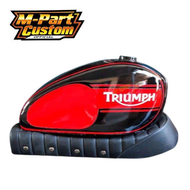 TANGKI MOTOR Tangki trium japstyle + jok roti garis japstyle