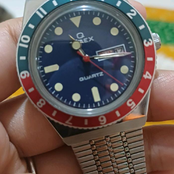 Jam Tangan Second - Timex Quartz dengan Tali Stainless