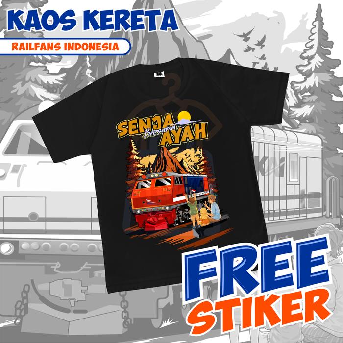 Kaos Kereta Api SBA RNB Baju Kereta Api KAI Railfans Indonesia