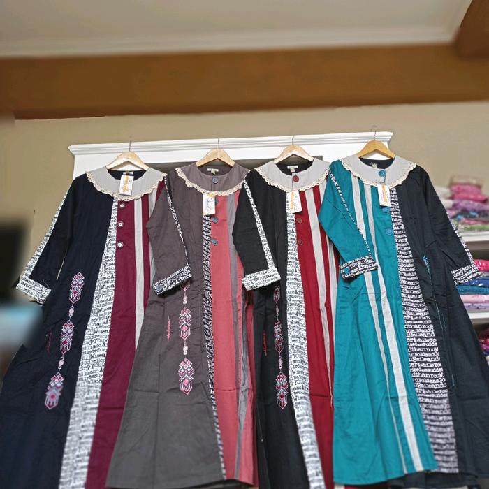 Gamis Shabrina Syar'i Remaja Original Kode TLR Cantik Dewasa Formal Melar Muslim Nyaman Syari Wanita
