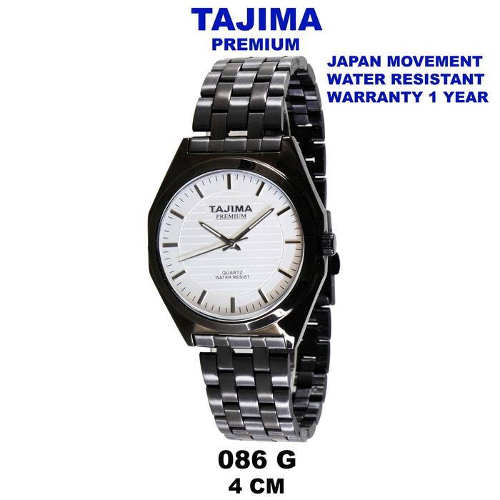 Jam Tangan Pria Tajima Premium 3061 G Silver Stainless Steel Water