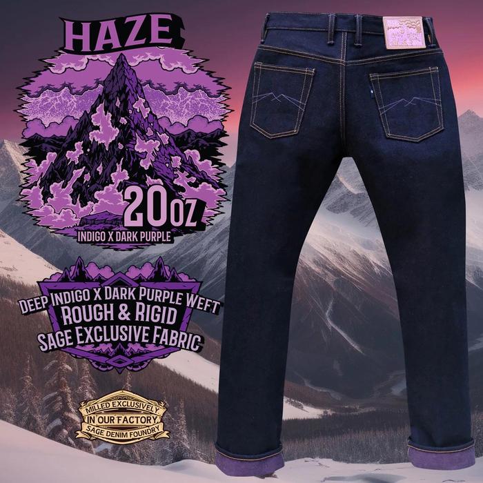 The Greatbeast Celana Sage Denim III 20OZ Unsanforized Deep Indigo SLIM CUT 27 untuk Pria Jeans deng