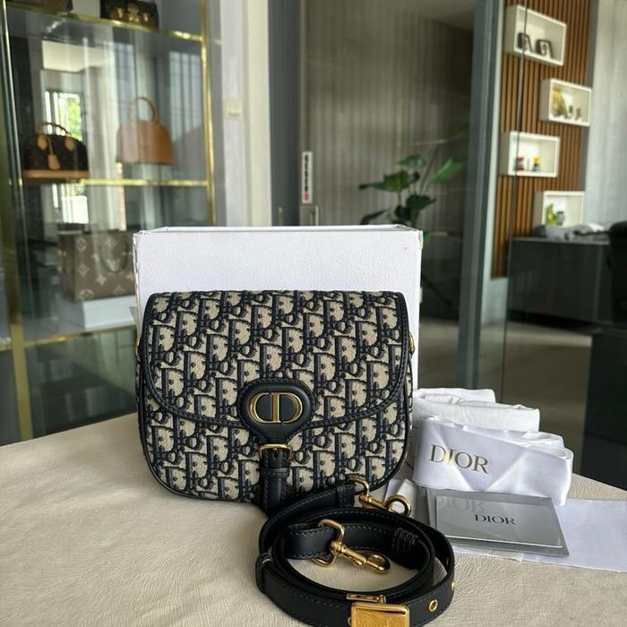 Dior Bobby Medium Oblique Navy 2022