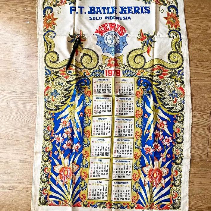 Kain Kalender 1978 Batik Keris
