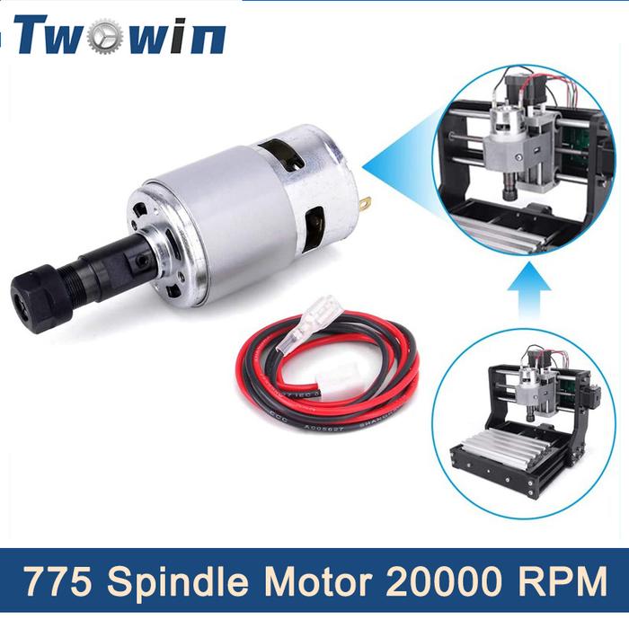 775 DC Motor 12V-24V Spindle Motor 20000 RPM Mini Electric Motor