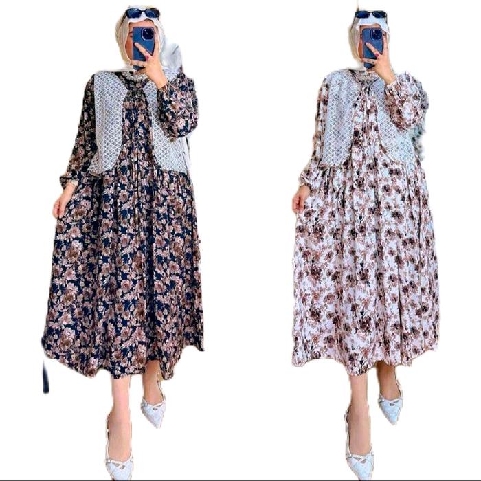 Midi dress terbaru || midi dress rayon premium || midi dress remaja || midi dress viral || midi dres