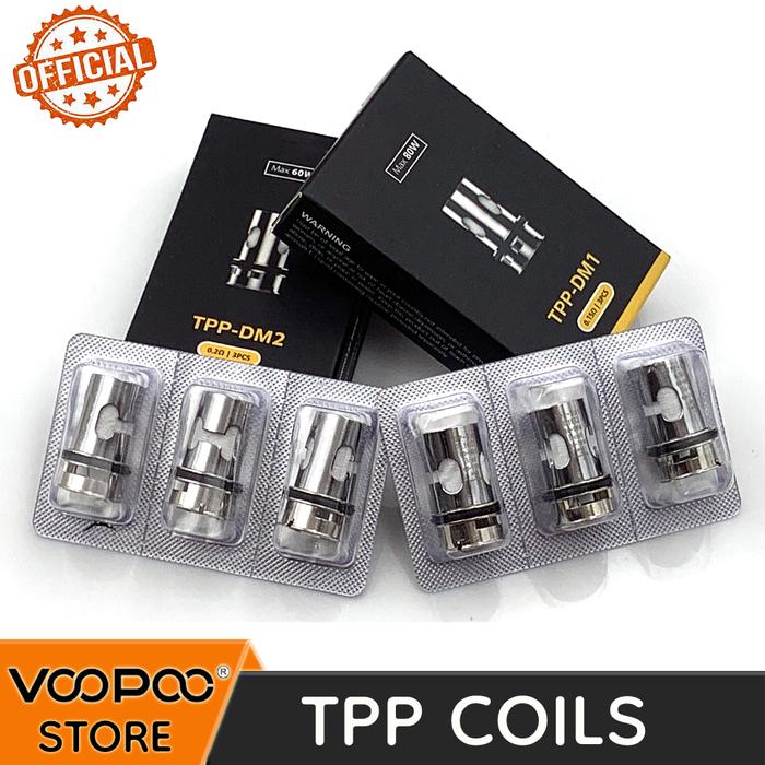 Official VOOPOO TPP Coil DM1 0.15ohm DM2 0.2ohm DM3 DM 4 0.3ohm for