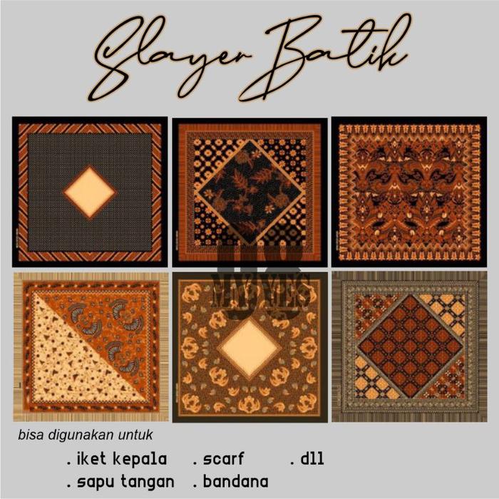 Slayer batik masker kain bandana