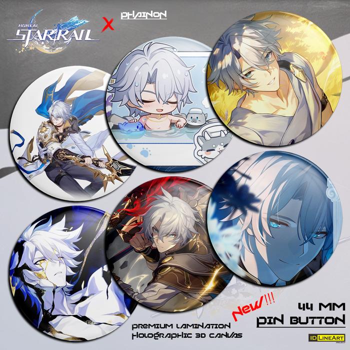 Pin Button KARAKTER PHAINON HONKAI STAR RAIL Souvenir Premium Waterproof 44mm