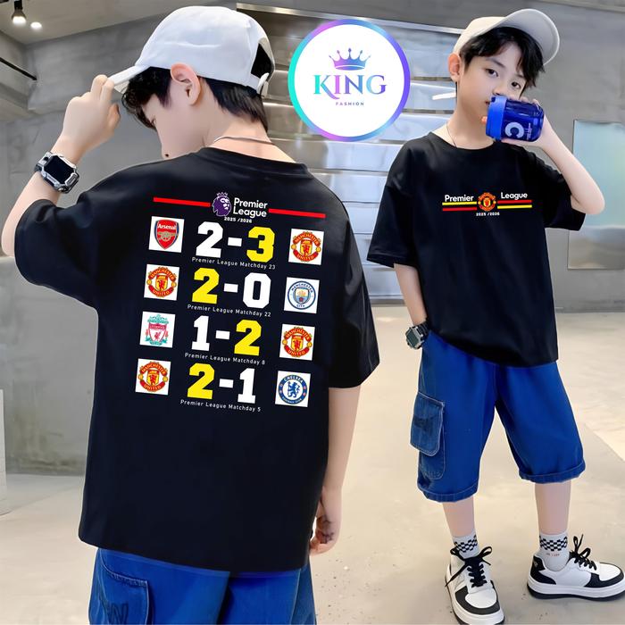 Kaos Anak Kaos Rekap Skor King Emyu - Kaos Bola Emyu Cotton Combed 30s Unisex