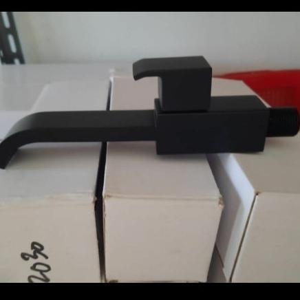 (Cooger) Kran Wastafel Dinding / Keran Spout Bathup Kuningan Hitam
