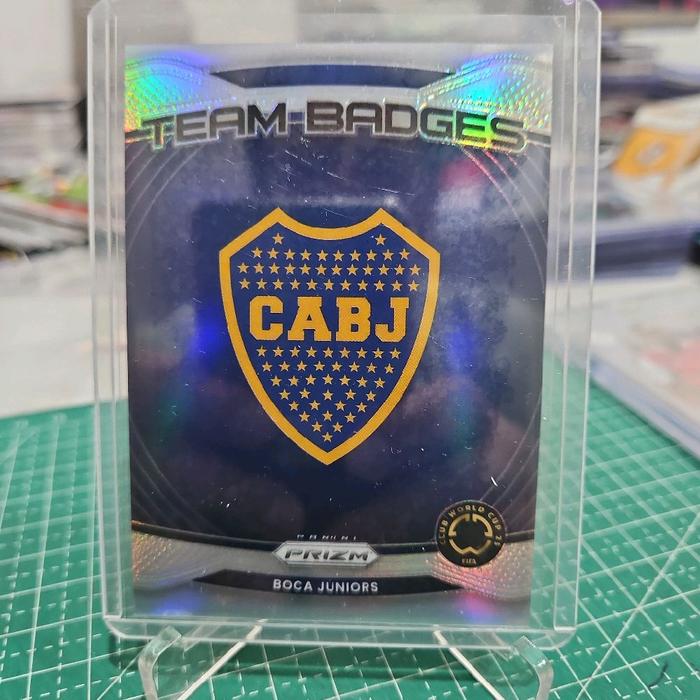 boca junior badge silver..