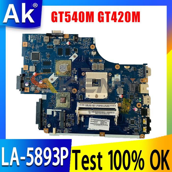 5742G LA-5893P Motherboard GT540M GT320M GT420M Hd5570m GPU untuk