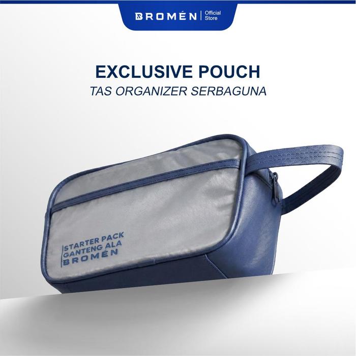 EXCLUSIVE POUCH  BROMEN | POUCH MANDI | SKINCARE COWOK | TAS SERBA GUNA PRIA |SABUN MANDI PRIA | POU