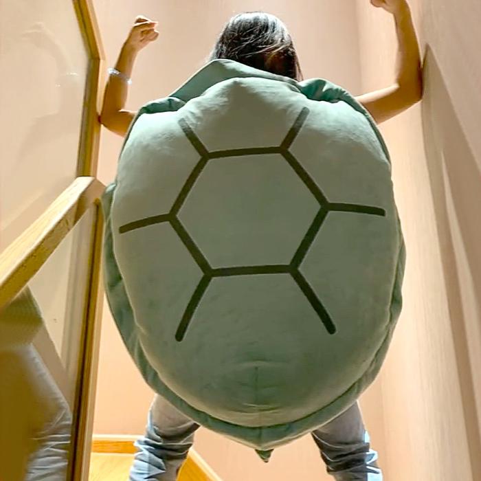 150CM Funny Big Turtle Shell Plush Toy Adult Can Wear Sleeping Bag