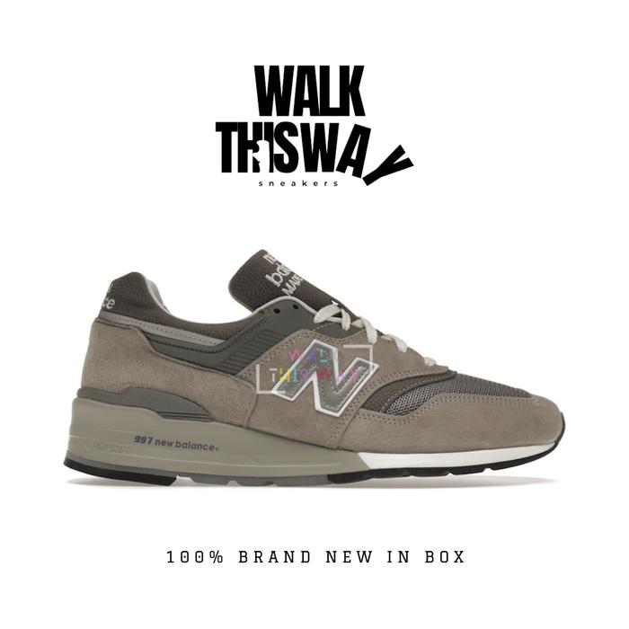 sepatu pria sneakers new balance 997 made in usa / sepatu new balance / sneakers pria / grey suede