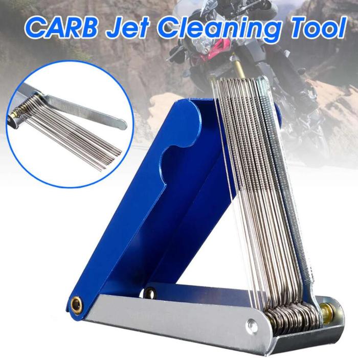 Carburetor Injector Tip Cleaner Set Jarum Rojok Pembersih Saluran Halus Karburator Model Jarum