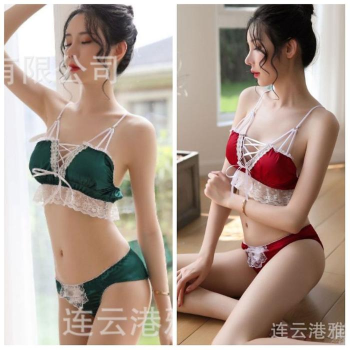 Bra Set Satin Model 3040 Bahan Satin