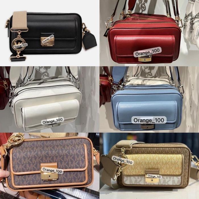 TAS WANITA MK BRADSHAW MEDIUM LOGO CAMERA BAG ORIGINAL