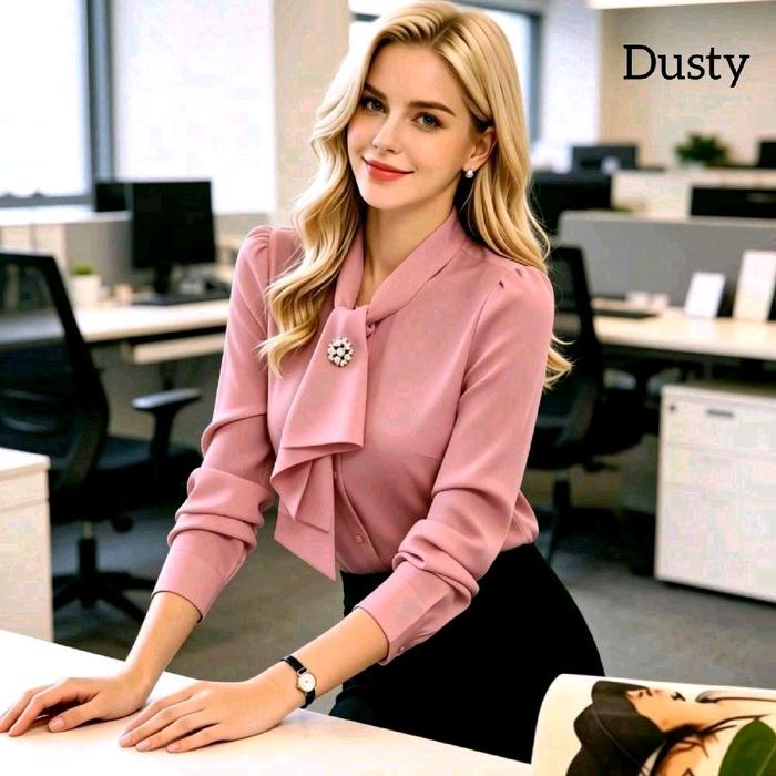 Baju Atasan Remaja Blouse Nesvia Dusty Korean Style Murah Dewasa