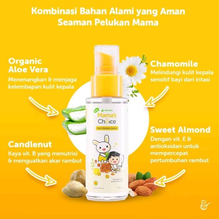 HAIR LOTION BABY / MAMA'S CHOICE BABY HAIR VITAMIN LOTION / VITAMIN RAMBUT BAYI