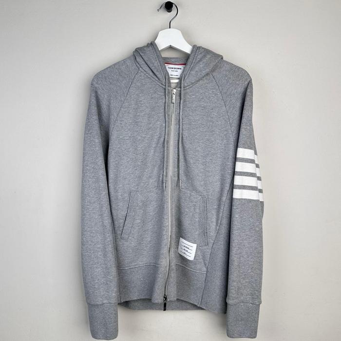Thom Browne Classic Loopback 4-Bar Full Zip Jacket BC441 100% Authentic