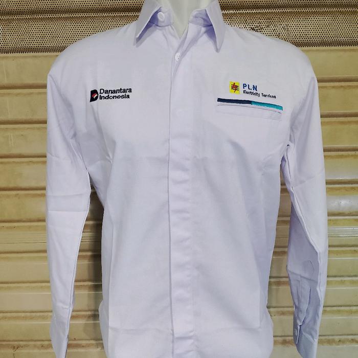 Kemeja Danantara PLN Seragam PLN Putih panjang Baju