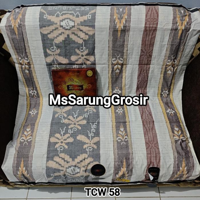 New Sarung Ketjubung Red SKG TCC TJM & TCW Mesres Jahit Tengah