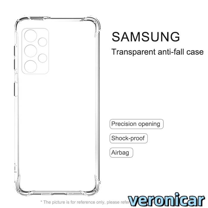 CASE Samsung Casing ponsel transparan TPU untuk Samsung A33 A23 A13/A13-lite A52/A52S A32-5G/M32-Ver