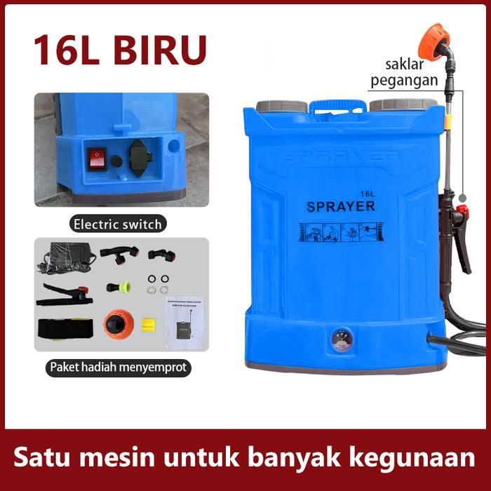 DDAILYLIFE 16 LITER Sprayer Elektrik Alat Semprot Tanaman yang dapat digunakan untuk tanaman pertani