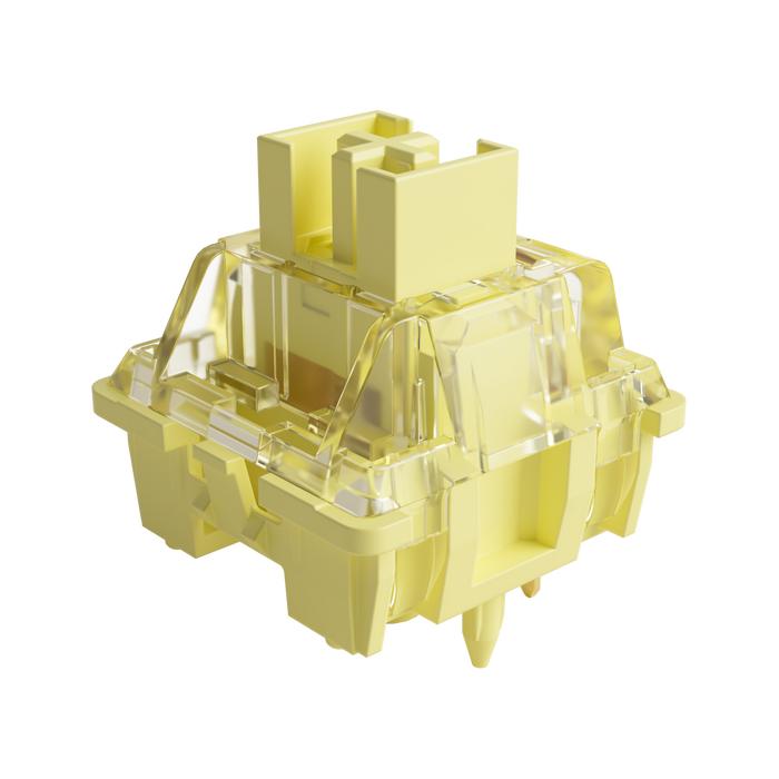 Akko V3 Cream Yellow Pro Switch 5 Pin 50gf Linear Switch with Dustproof Stem Compatible with MX Mech