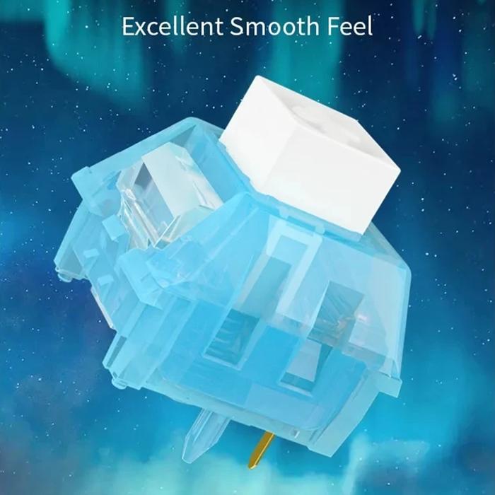 Kailh BOX Arctic Fox Switch Clicky Tactile 56g 5 Pin RGB SMD Switches Mechanical Keyboard Gaming Swi