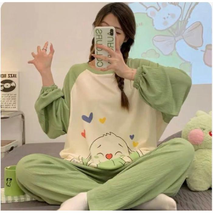 NEW Stelan Oversize Jogger PP / Piyama Oversize IMPORT / piyama wanita Korean Style