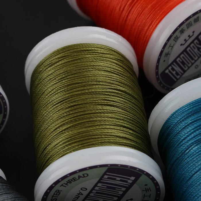 Hilo Encerado Para Cuero Waxed Thread Leather Craft Sewing Thread Round Waxed Thread Polyester Cord