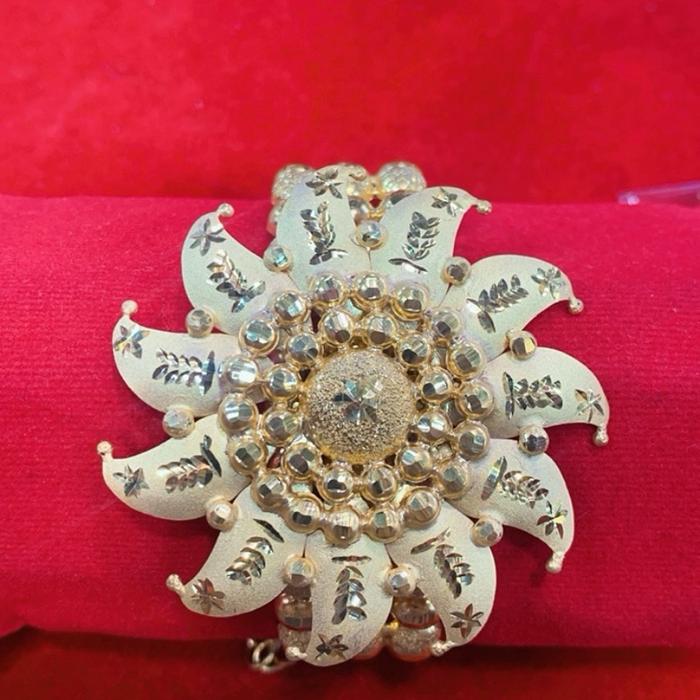 Gelang boba matahari bahan ringgit, warna gold