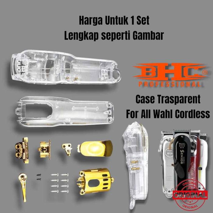 Case / Chasing Clipper Transparent Fullset For WAHL Magic Clip Super Taper Senior Legend Cordless DL