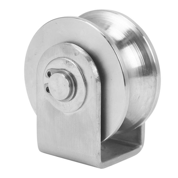 2 Inch Roller Wheel Bearings U Groove Pulley Wheels Detachable Heavy