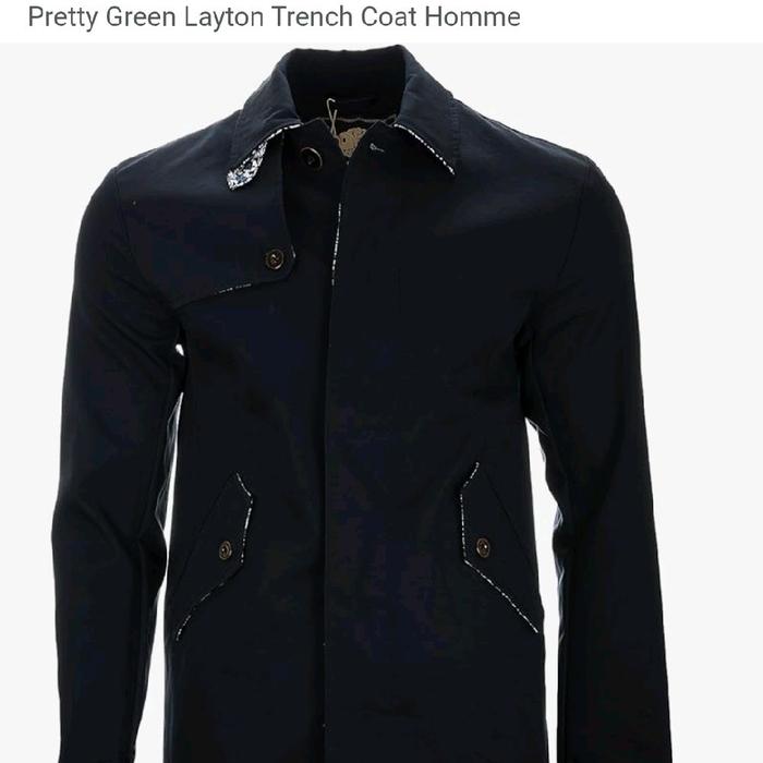 pretty green layton trench coat homme (jaket oasis)