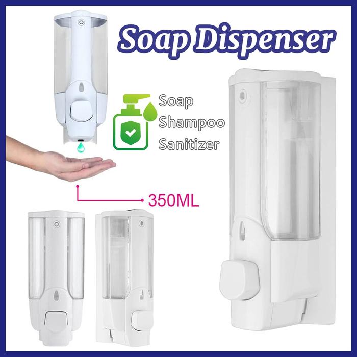 Dispenser Sabun Cair Double With Key Lock / Tempat sabun cair double
