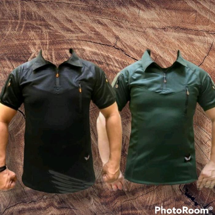 BAJU BDU TACTICAL FULL SCUBA IMPORT HITAM DAN HIJAU Pria