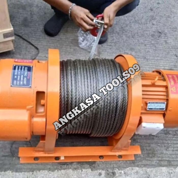 Electric Winch Hoist NAGASAKI 2 TON Seling 100 Meter 3 Phase