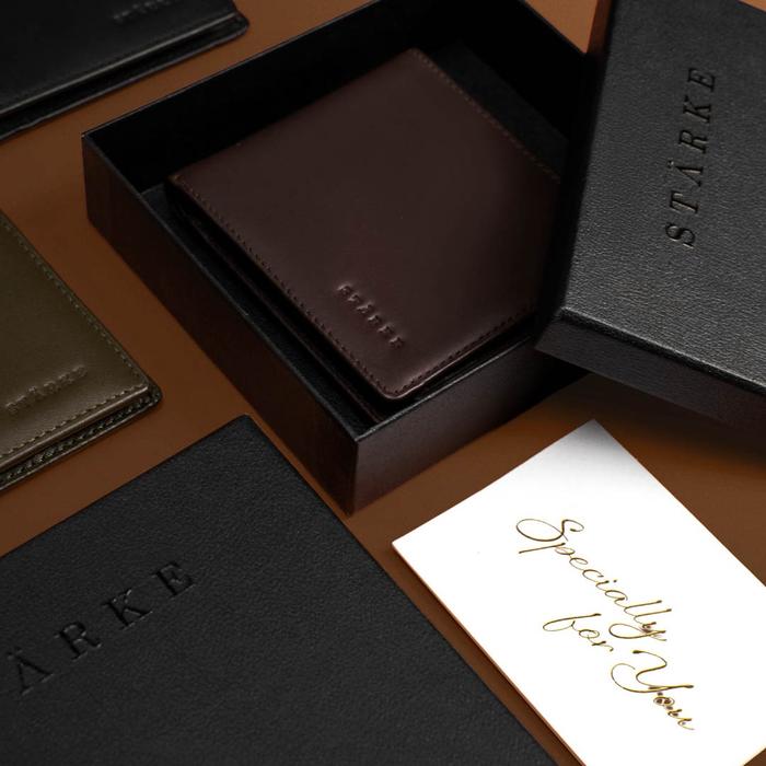 Starke Dompet Pria Lipat Kulit Asli Dompet Kulit Pria Lofty Buck