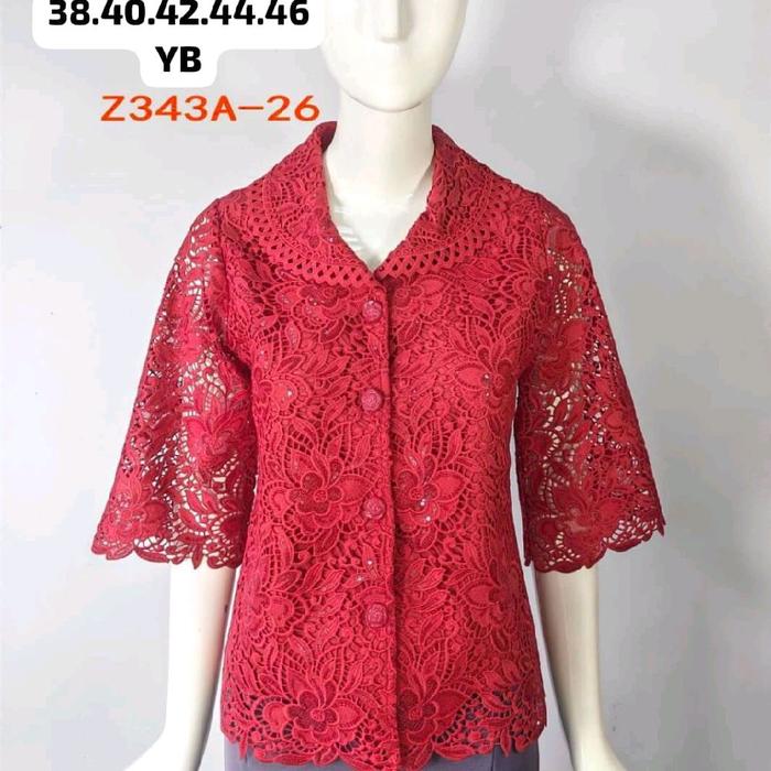 PB P343A Atasan brokat bangkok terbaru pink butik