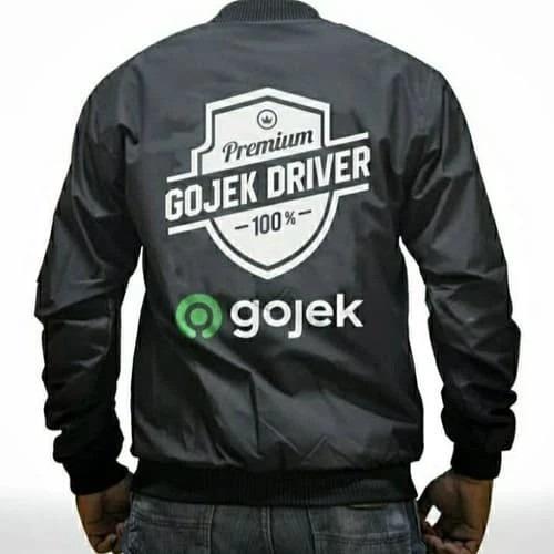 Jaket Bomber Distro PREMiUM Gojek polos custom indonesia pria wanita keren kata lucu unik anak dewas