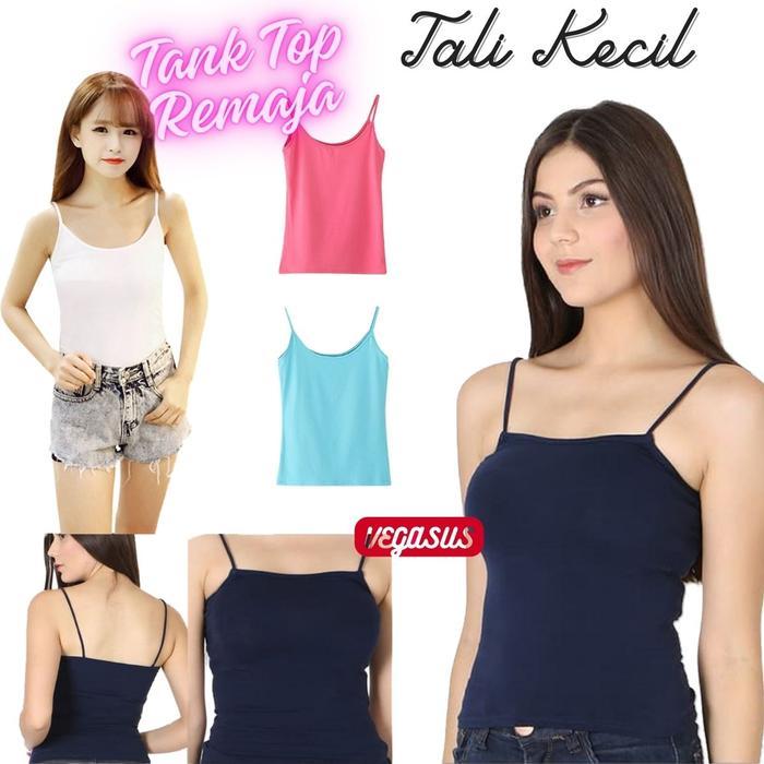 Vegasus TankTop Yutind Jumbo Tali Kecil Atasan Remaja-Tangtop Pakain Dalam Wanita Sexy Tali Singlet 