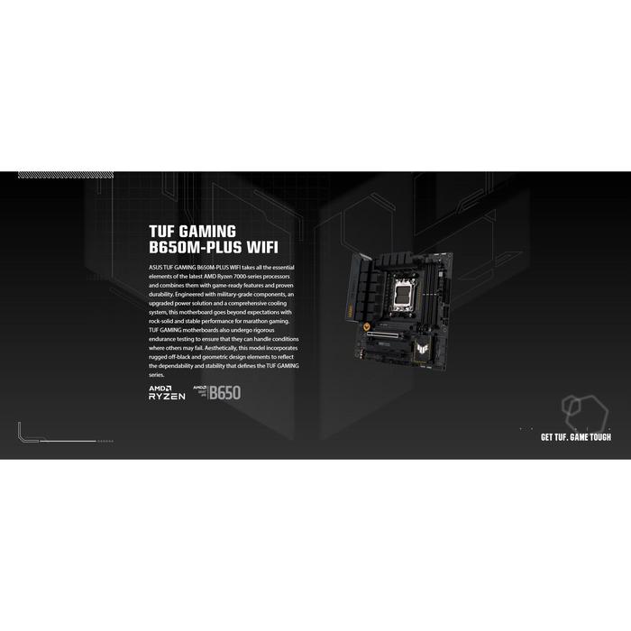 ASUS TUF GAMING B650M PLUS WIFI New MATX AMD B650 DDR5 6400 +(OC) MHz
