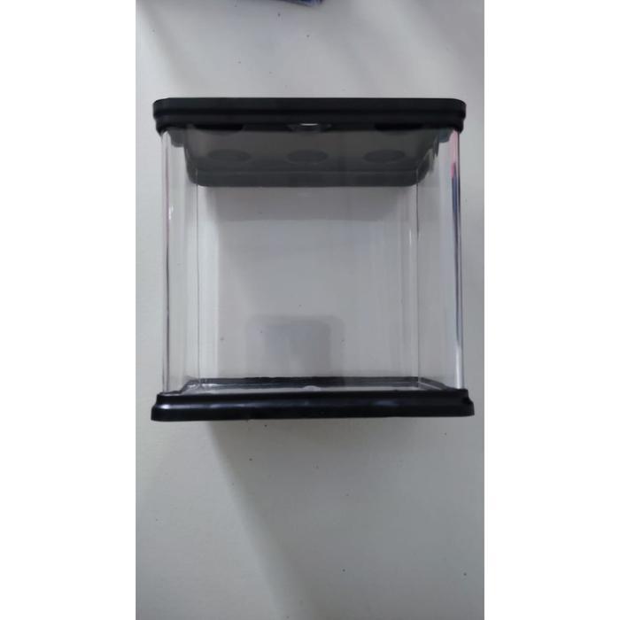 Aquarium Ikan Cupang - Aquarium Mini - Aquarium Soliter 13x9x13cm