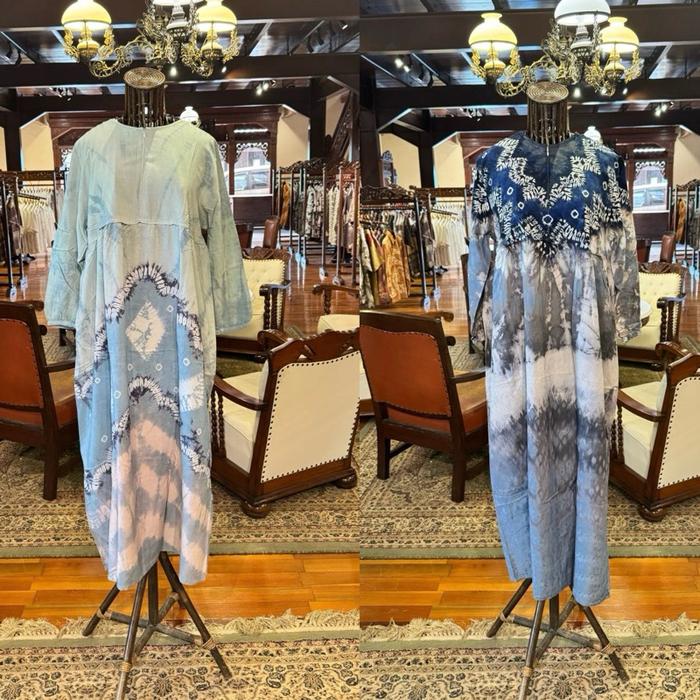 Asyura square rayon midi dress jumputan sasirangan baju wanita all size original dian pelangi pekalo