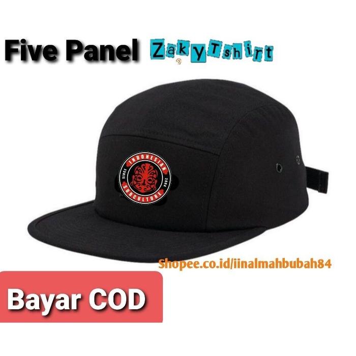 Topi Panel 5 Snapback Logo Masberto